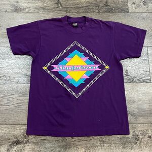 Vintage 90s Purple Alan Jackson 1993 Tour Tee Shirt Made in USA Single Stitch L